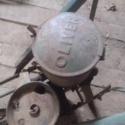 Vintage Oliver Push Planter