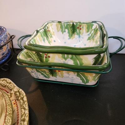 Large Lot of TempTations Temp tations by Tara Serving Dishes , Bowls, Trays
