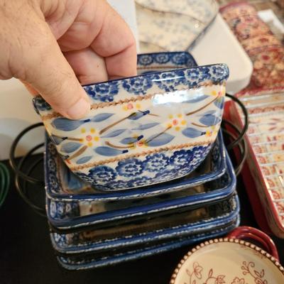 Large Lot of TempTations Temp tations by Tara Serving Dishes , Bowls, Trays