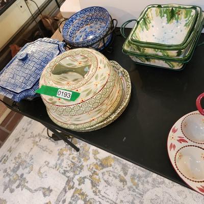 Large Lot of TempTations Temp tations by Tara Serving Dishes , Bowls, Trays