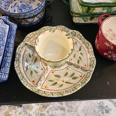Large Lot of TempTations Temp tations by Tara Serving Dishes , Bowls, Trays
