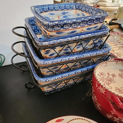 Large Lot of TempTations Temp tations by Tara Serving Dishes , Bowls, Trays