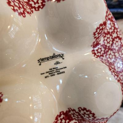 Large Lot of TempTations Temp tations by Tara Serving Dishes , Bowls, Trays