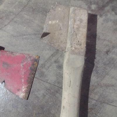 Vintage Hatchet, Shingle Hammer, and Cutting Tool