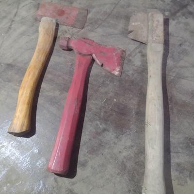 Vintage Hatchet, Shingle Hammer, and Cutting Tool