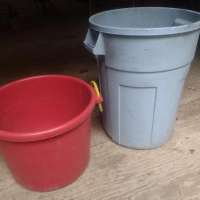 Composite Fortiflex Feed Pail and Waste Receptacle