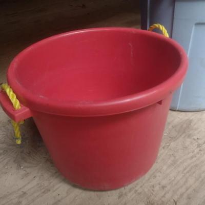 Composite Fortiflex Feed Pail and Waste Receptacle