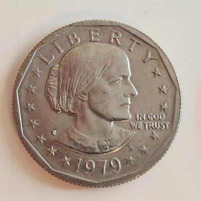 Two Susan B. Anthony Dollar Coins
