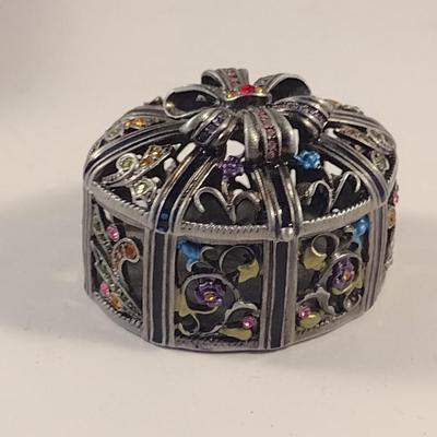 Sale Photo Thumbnail #363: Miniature Jeweled Ring/Trinket Box
