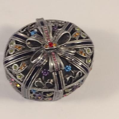 Sale Photo Thumbnail #365: Miniature Jeweled Ring/Trinket Box