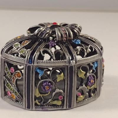 Sale Photo Thumbnail #364: Miniature Jeweled Ring/Trinket Box