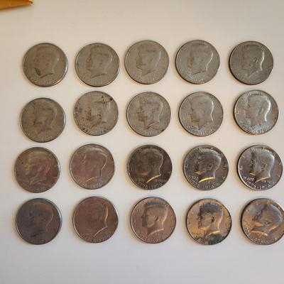 20 Kennedy Bicentennial Half Dollars