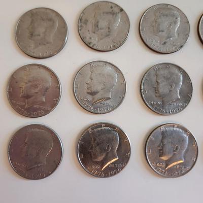 20 Kennedy Bicentennial Half Dollars