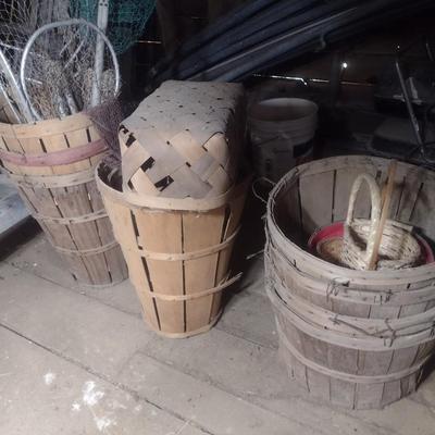 Assortment of Harvesting Baskets Various Sizes