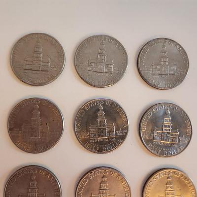 Grouping of Eisenhower Clad Dollars