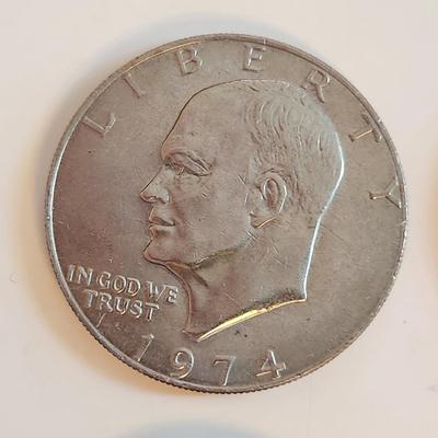 Grouping of Eisenhower Clad Dollars