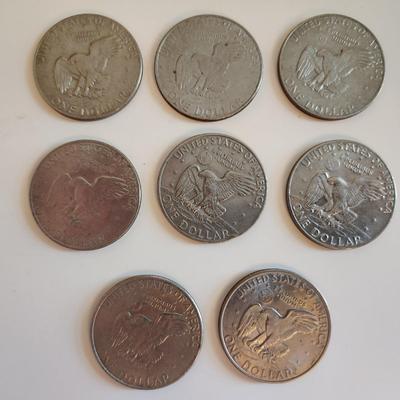 Grouping of Eisenhower Clad Dollars