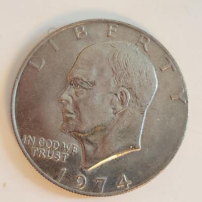 Grouping of Eisenhower Clad Dollars