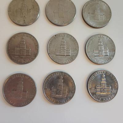 Grouping of Eisenhower Clad Dollars