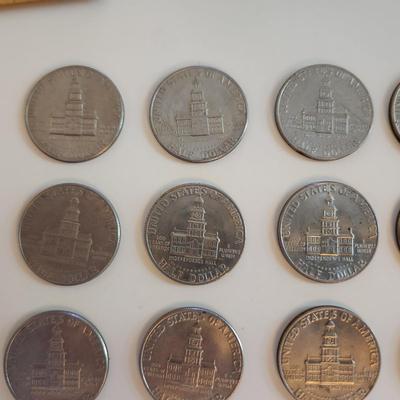 Grouping of Eisenhower Clad Dollars