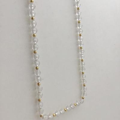 Clear fashion beaded fashion necklace
