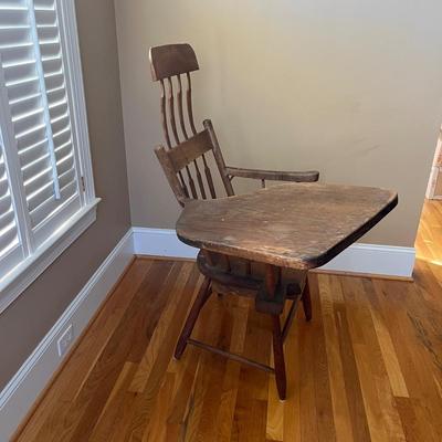 Windsor Comb Back Chair with Writing Desk (LR-BC)