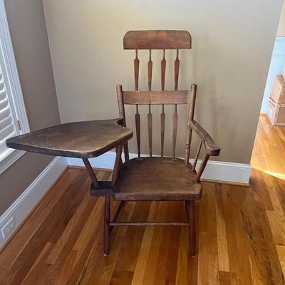 Windsor Comb Back Chair with Writing Desk (LR-BC)