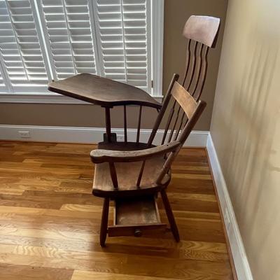 Windsor Comb Back Chair with Writing Desk (LR-BC)