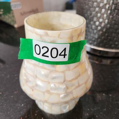 Mother of Pearl Candle Holder