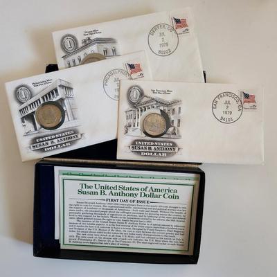 First Day Issue Susan B. Anthony Coins