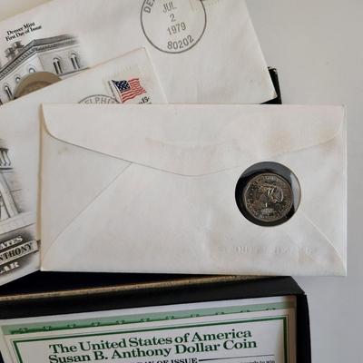 First Day Issue Susan B. Anthony Coins