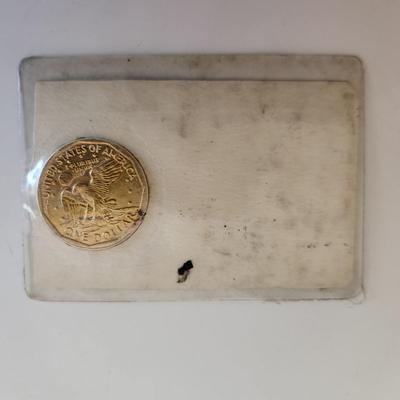 Gold-Washed Susan B. Anthony Dollar