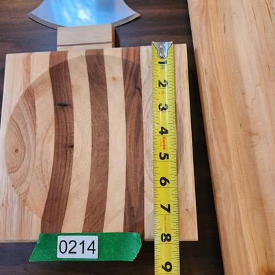 Alaska Ulu Knife w Holder and Cutting Bowl ,Wood Cutting Board ,