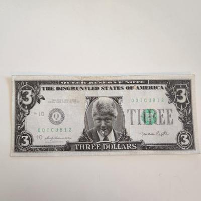 Non-Negotiable $3 Clinton Bill