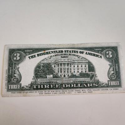 Non-Negotiable $3 Clinton Bill