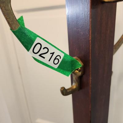 Vintage Coat & Hat Rack 4 Hooks