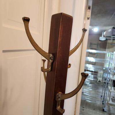 Vintage Coat & Hat Rack 4 Hooks