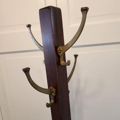 Vintage Coat & Hat Rack 4 Hooks