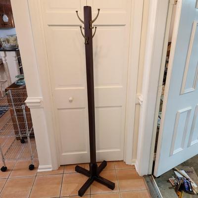 Vintage Coat & Hat Rack 4 Hooks