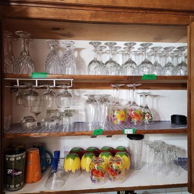 Large Lot of Glasses , Stemware, Tumblers