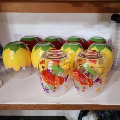 Large Lot of Glasses , Stemware, Tumblers