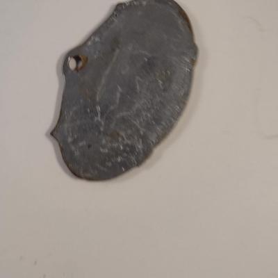 Sale Photo Thumbnail #443: Group of Collectibles- Pocket Cutlery, Cookie Cutter, Ink Pot, and French Dog Show 1st Place Award Plaque.  Cutlery is Imperial and has wear- please see all pictures.