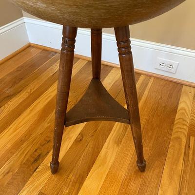 Wooden Dough/Yarn Bowl Mounted on a Wooden Stand (LR-BC)