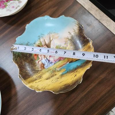 4 Vintage Collectable Plates Victoria Carlsbad Austria Made in Germany