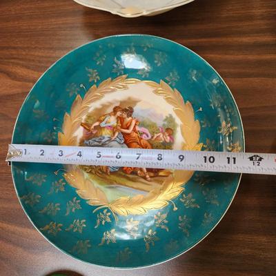 4 Vintage Collectable Plates Victoria Carlsbad Austria Made in Germany