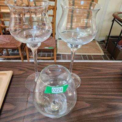 3 very Large Decor Glasses