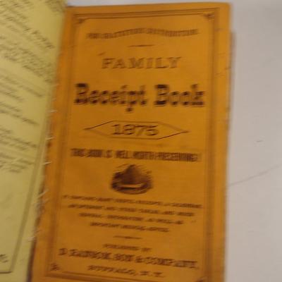 Sale Photo Thumbnail #470: Antique Ransom's Family Receipt Book- Circa 1882.  Please see all pictures for condition.