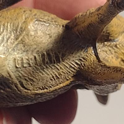 Sale Photo Thumbnail #490: Collection of Vintage Miniature Animal Figurines.  Please see all pictures for condition- dog has missing leg.