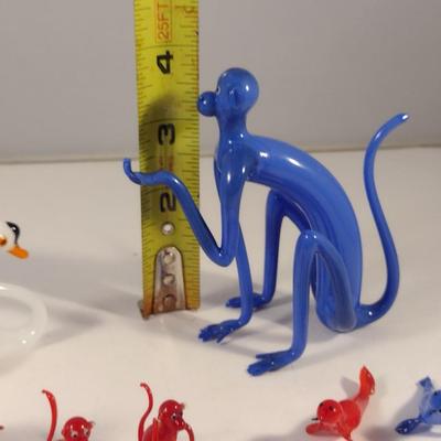 Sale Photo Thumbnail #508: Collection of Antique Miniature Glass Figurines.  Please review pictures carefully- items may have chipping/missing parts.