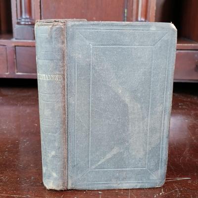 LOT 10: Silas Andrus Publishing Bible 1828, American Bible Society Bible 1884, The New Testament 1870 & The New Testament 1853